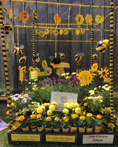 The Bee Kind Bee Happy Garden by Law Primary School, North Berwick