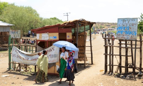 A checkpoint in Metema, next to the border with Sudan. The town is now a centre of a booming trade in migrants from Ethiopia, Eritrea, Somalia and Sudan.
