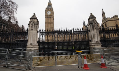 The Carriage Gates through which Khalid Masood entered the grounds of parliament.