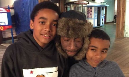Dewayne Johnson and his two sons. Johnson has terminal cancer, which a court found was caused by Monsanto products.