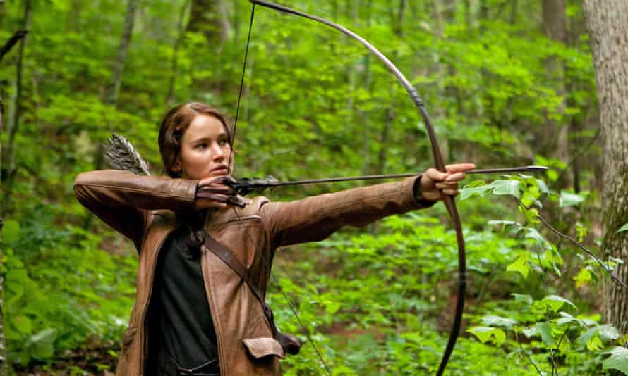 Jennifer Lawrence in The Hunger Games.