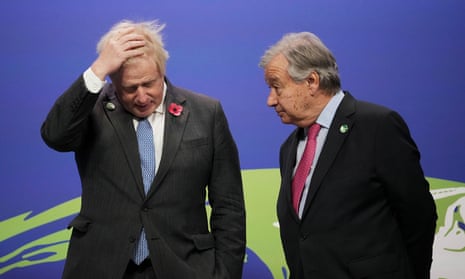 Boris Johnson and António Guterres