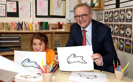 Prime Minister Anthony Albanese during a visit to Good Start Tweed Heads.