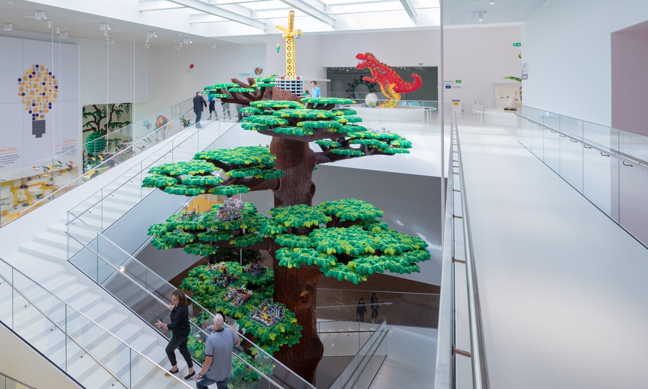 The colossal Lego tree in the Lego House.