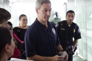Ken Cuccinelli visits a Migration Protection Protocols Immigration Hearing Facility in Laredo, Texas in September.