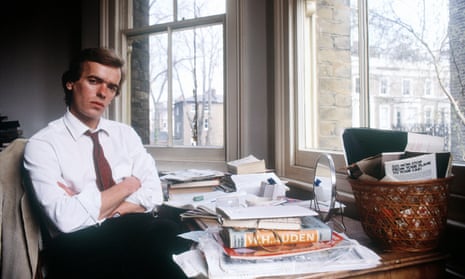 Martin Amis in 1987 in his study in London.