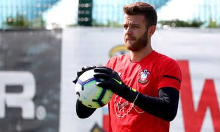 Angus Gunn is expected to take Alex McCarthy’s place in the Southampton first team