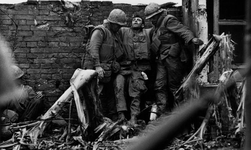‘I think about that battle every night’ … a McCullin shot of US soldiers sheltering in Hué.