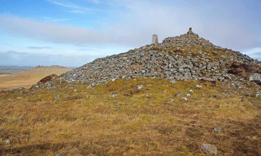 Summit cairn on Brown Willy, Bodmin Moor.