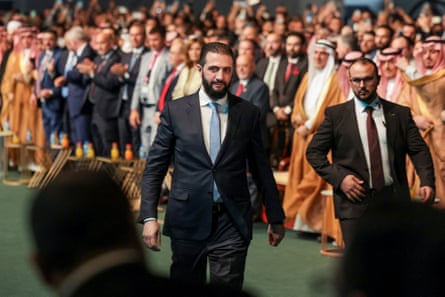 Syrian president Ahmed al-Sharaa at the opening ceremony of the 62nd Damascus International Fair, 27 August 2025.
