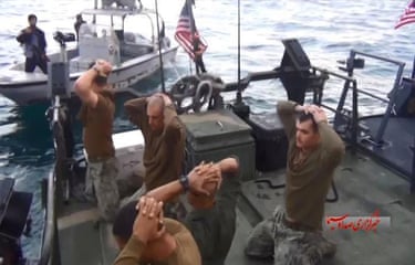 US sailors held in detention by Iran's Revolutionary Guards – in pictures | Iran | The Guardian