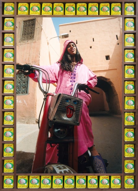 Rider in Pink, from the series Kesh Angels, about female bikers in Marrakesh.