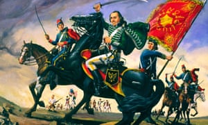 Casimir Pulaski, Continental Army General in the American Revolutionary War. Painting in Savannah Visitor Centre, Georgia, USA