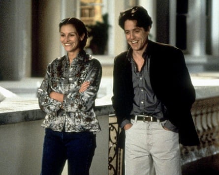 Julia Roberts and Hugh Grant in Notting Hill.