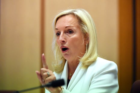Former Australia Post CEO Christine Holgate appears before a Senate inquiry on Tuesday.