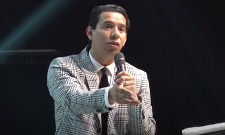 Anderson do Carmo de Souza preaching in Rio in 2018, a year before he was shot dead.