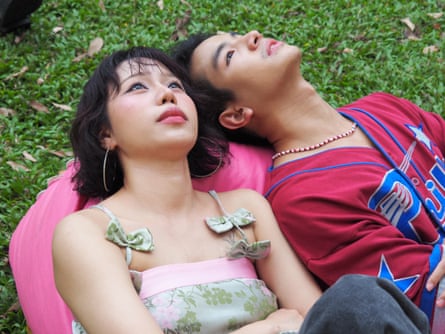 Aya (L) and Junior (R) at the event in Lumphini Park, Bangkok.