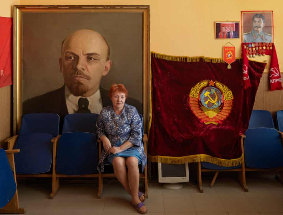 Olga Volnina, first secretary of the Communist party of the Russian Federation, Torzhok, Tver Province. 