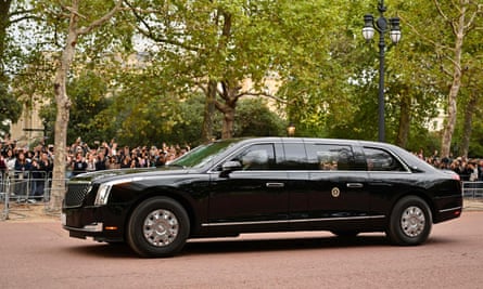 President Joe Biden arriving at Buckingham Palace