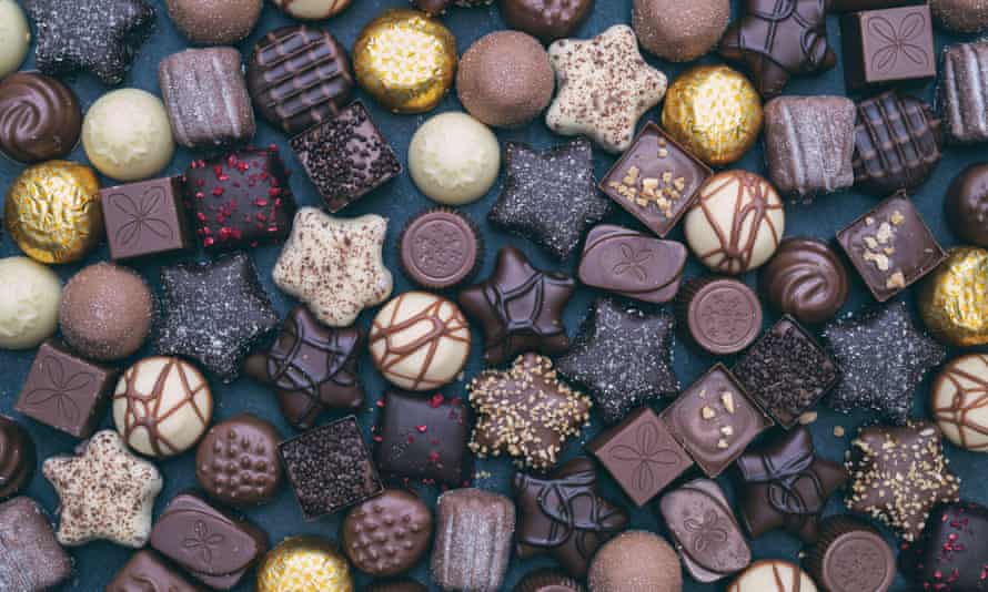 Selection of Thorntons chocolates