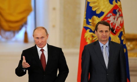 Vladimir Putin and Sergei Naryshkin in 2013.