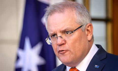 Prime minister Scott Morrison announces the suspension of Australia’s extradition policy with Hong Kong