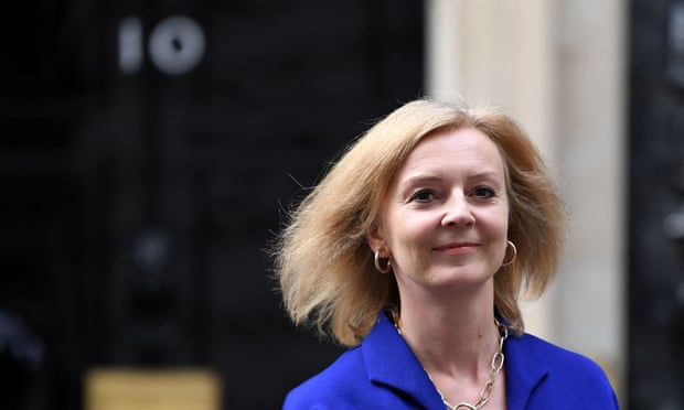 Liz Truss leaves Downing Street, July 2022.