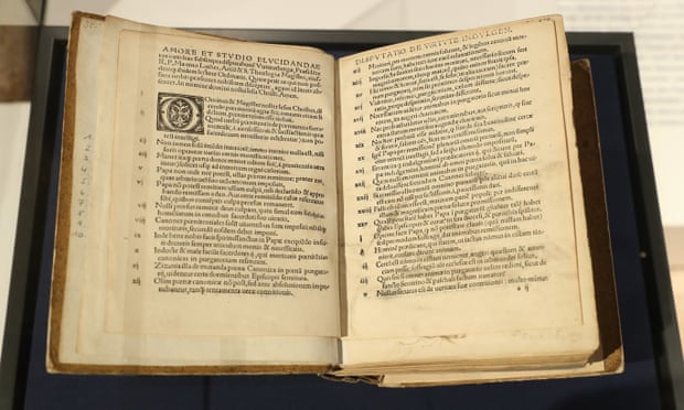 An 1817 edition of Martin Luther’s 95 theses