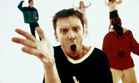 Rave on … the cast of Human Traffic, with John Simm (centre).