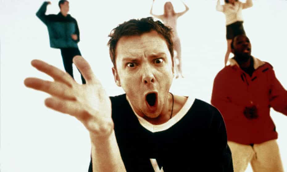 Rave on … the cast of Human Traffic, with John Simm (centre).