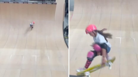 Alisa Truew lands 720: Australian teen makes skateboarding history - video