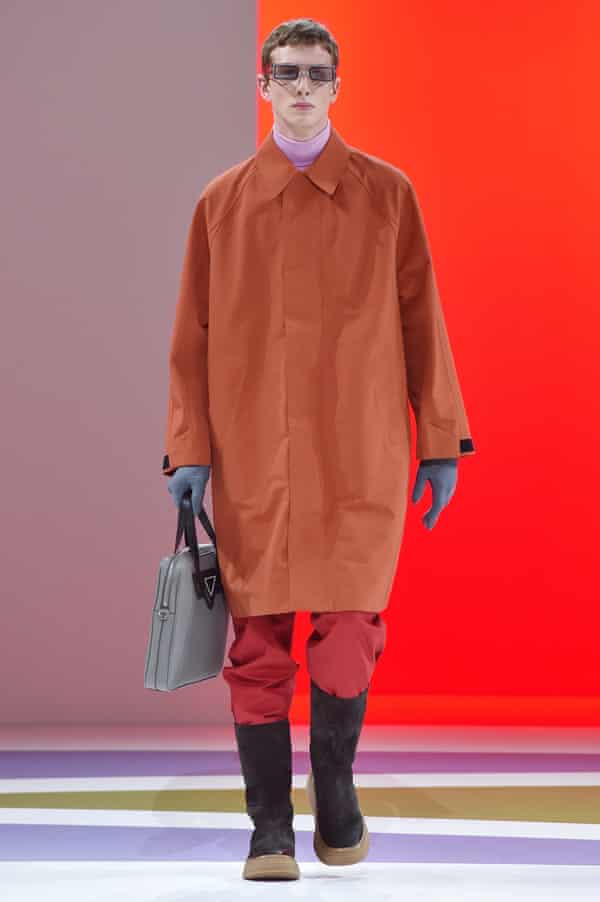 Prada Works Commuter Chic At Milan Men S Fashion Week Milan Fashion Week The Guardian