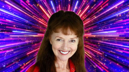 A brunette woman smiling