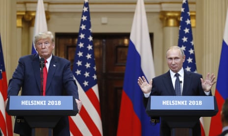 Donald Trump failed to condemn Kremlin hacking at his notorious joint press conference with Vladimir Putin at Helsinki in 2018.