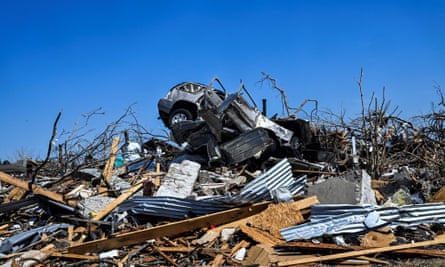 Search and recovery efforts continue after twister hit hardest in some of the most economically deprived areas of US’s poorest state.