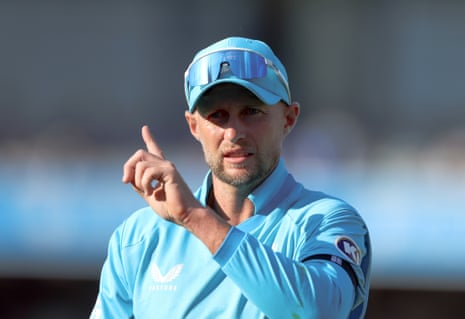 England Test captain Joe root holding up one index finger