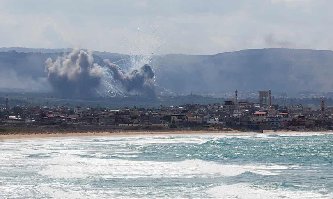 Smoke billows over southern Lebanon