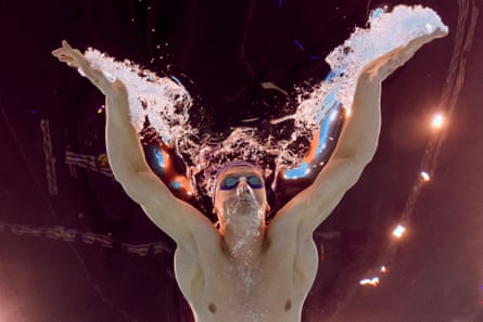 France’s Léon Marchand swam to 4 individual golden medals successful six days astatine La Défense Arena past summertime astatine nan Paris Olympics.