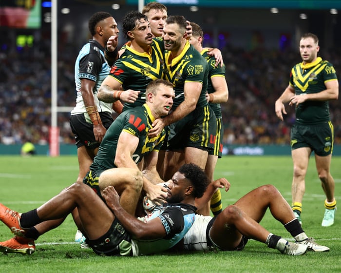 Australia survive almighty Fiji scare to stay unbeaten at Rugby League World Cup
