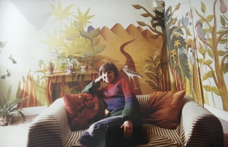 Deborah Moggach - handout IMG 0890 ‘a mural I painted in my sister Alex Hough’s flat, back in the 70s. That’s her in the pic’