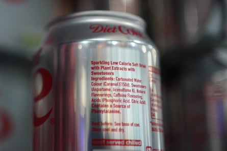 Aspartame is among the ingredients in Diet Coke.