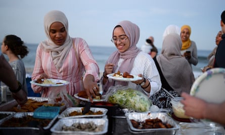 An iftar in Long Beach, New Jersey.