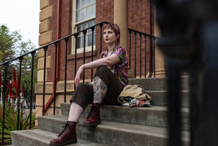 Emma Carson at Adelaide University, North Terrace, South Australia