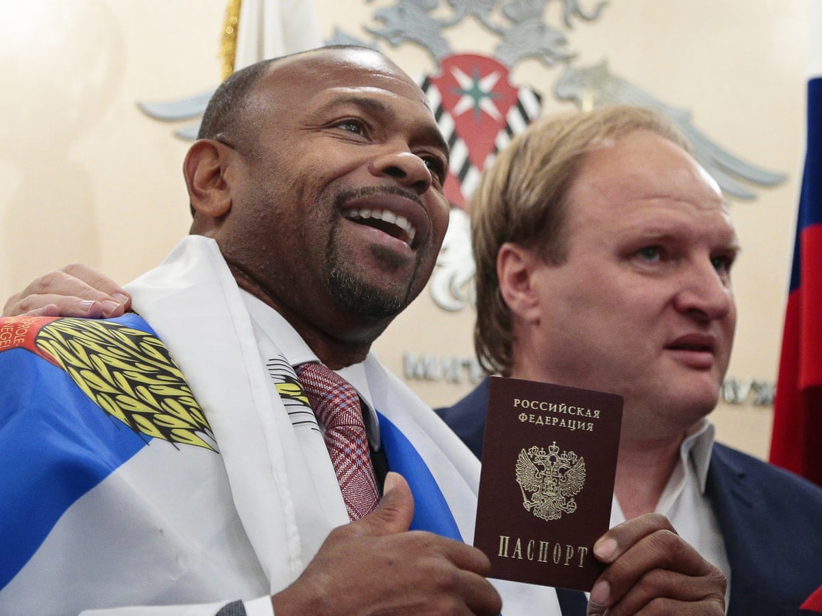 Roy Jones Jr Officially Becomes Russian Citizen With Moscow Passport  Ceremony | Boxing | The Guardian