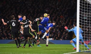 Marcos Alonso doubles Chelsea’s lead.