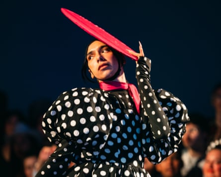 A performer at the Kiki House of Marama ball, Te Papa, 2025.