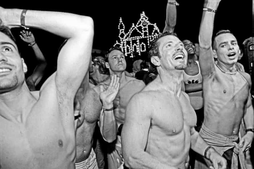 Spectators at a concert at Fire Island, New York, in 1999.