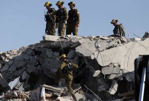 Aftermath of missile attack from Iran on Israel, in Rishon LeZion, near Tel Aviv.