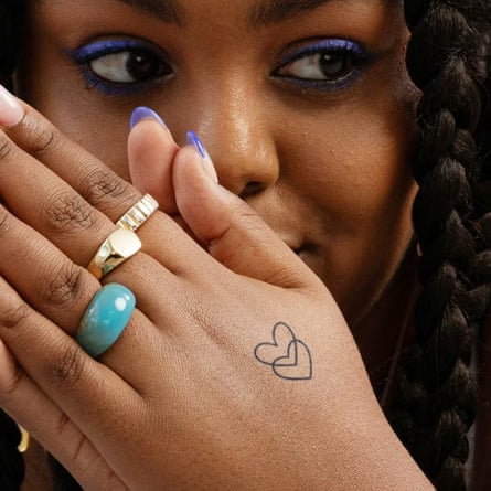 Inkbox tattoo Double the Love By KurtisGibsonArt