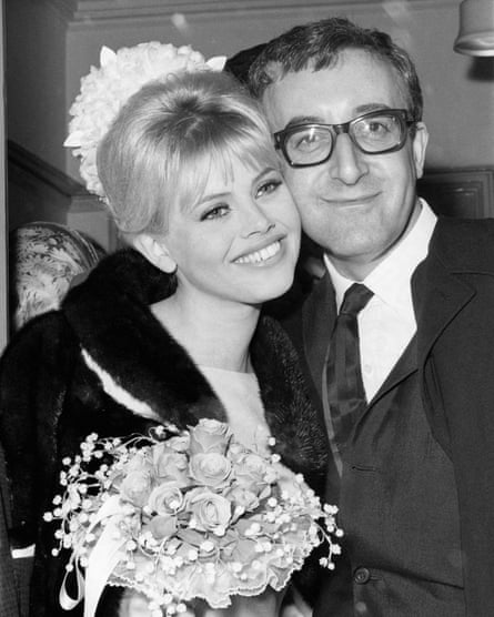 Peter Sellers and Britt Ekland marry at Guildford register office in 1964.